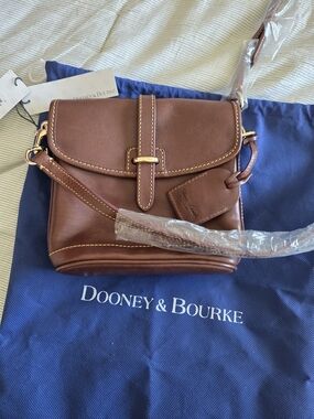 Dooney & Bourke Brown Leather Crossbody Bag